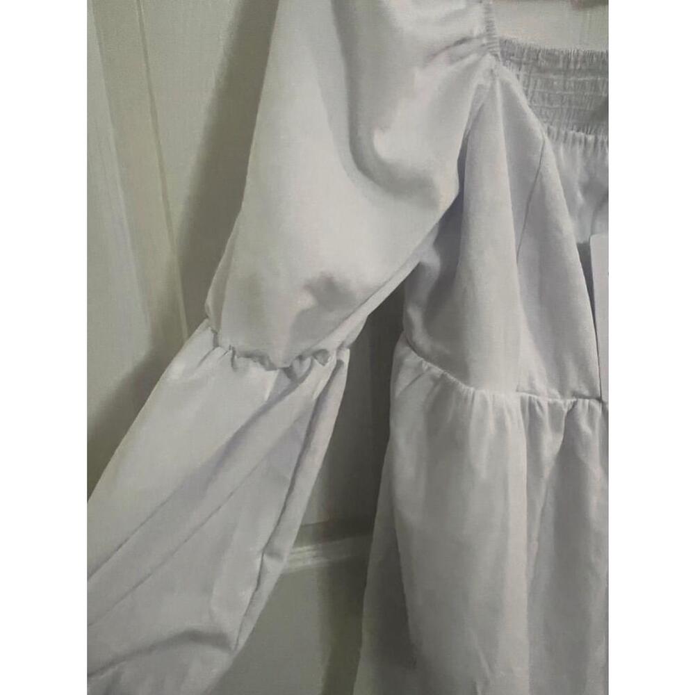 Women's Exlura Casual Mini Dress - White - M NWT boho style - Picture 6 of 8